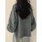 Solid Crew Neck Pullover Sweater, Casual Long Sleeve Drop Shoulder Split Sweater, Women's Clothing
